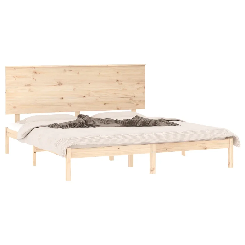 Letto matrimoniale | Letto per adulti | Giroletto in Legno Massello 150x200 cm King Size - Image 4