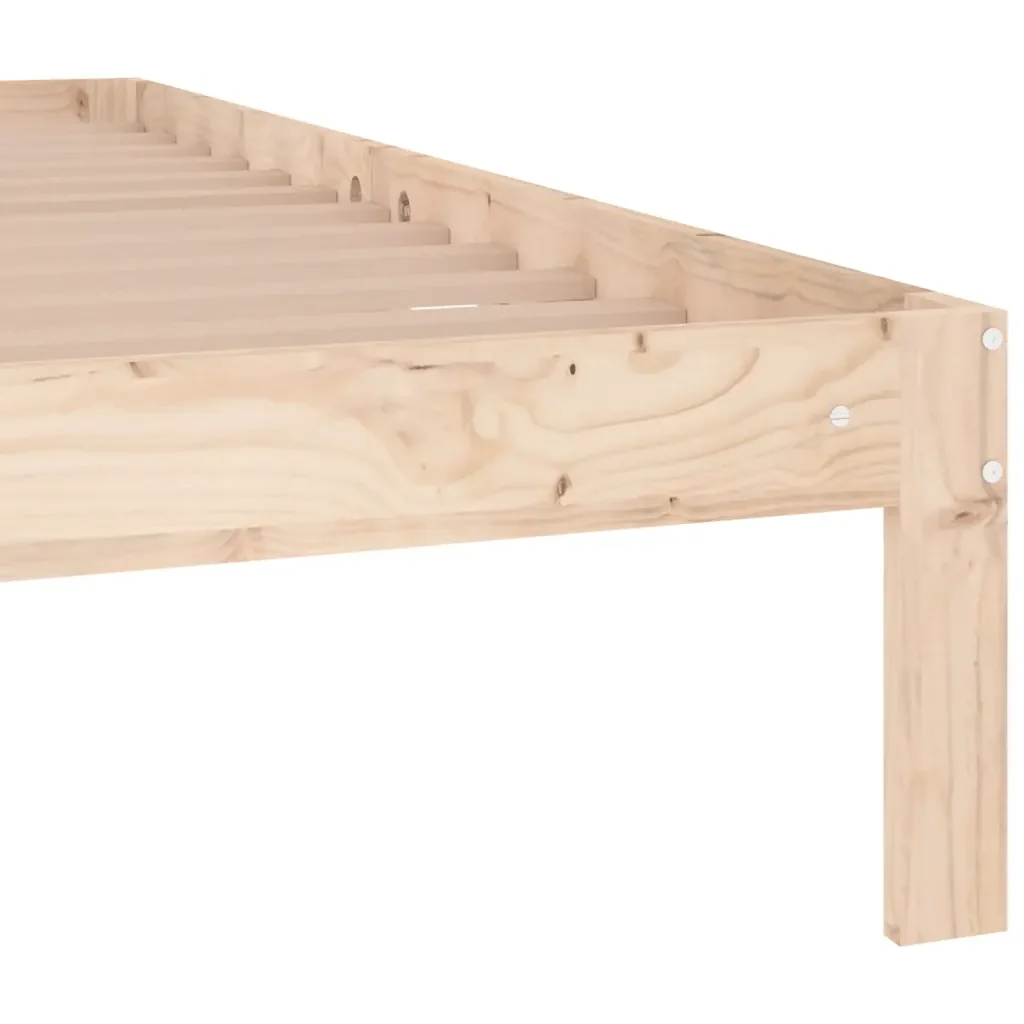 Letto matrimoniale | Letto per adulti | Giroletto in Legno Massello 150x200 cm King Size - Image 6