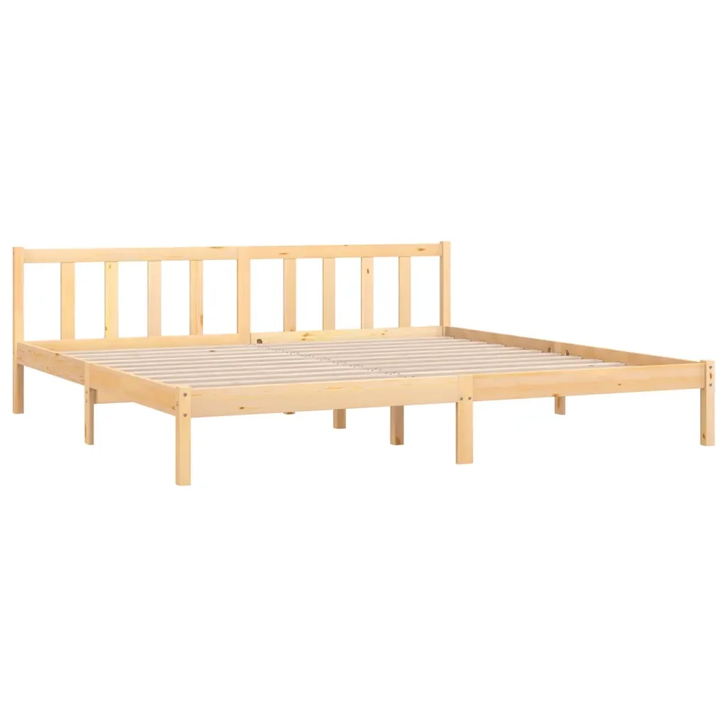 Letto matrimoniale | Letto per adulti | Giroletto in Legno Massello 180x200 cm Super King - Image 3