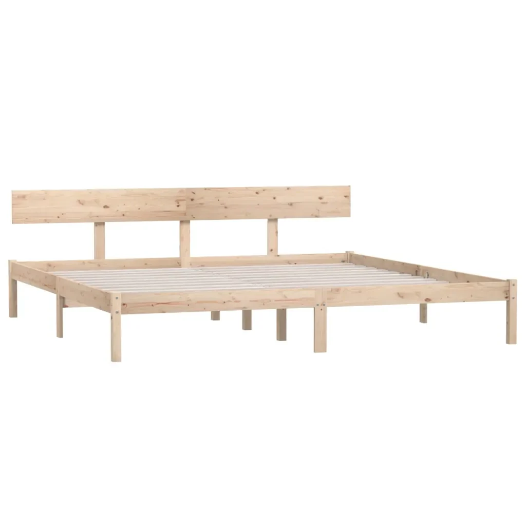 Letto matrimoniale | Letto per adulti | Giroletto in Legno Massello 180x200 cm Super King - Image 3