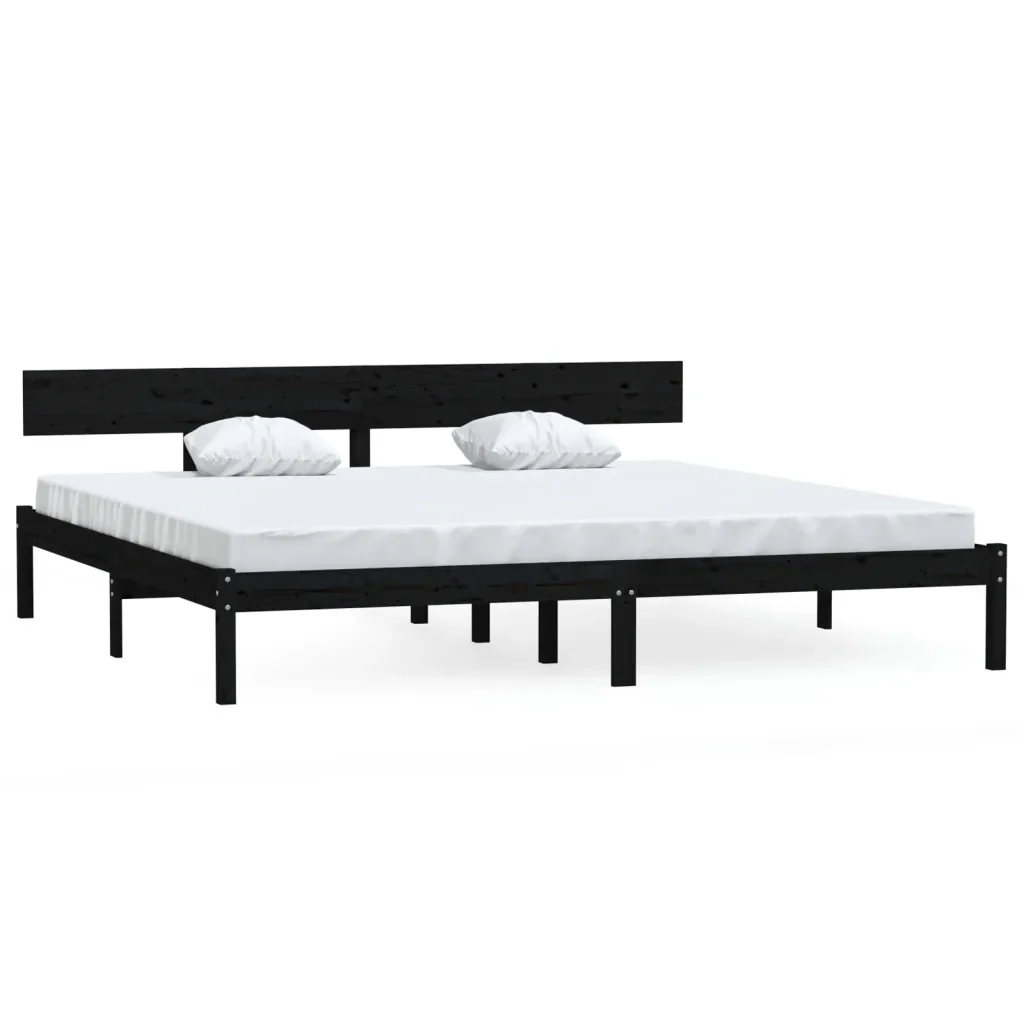 Letto matrimoniale | Letto per adulti | Giroletto in Legno Massello 180x200 cm Super King