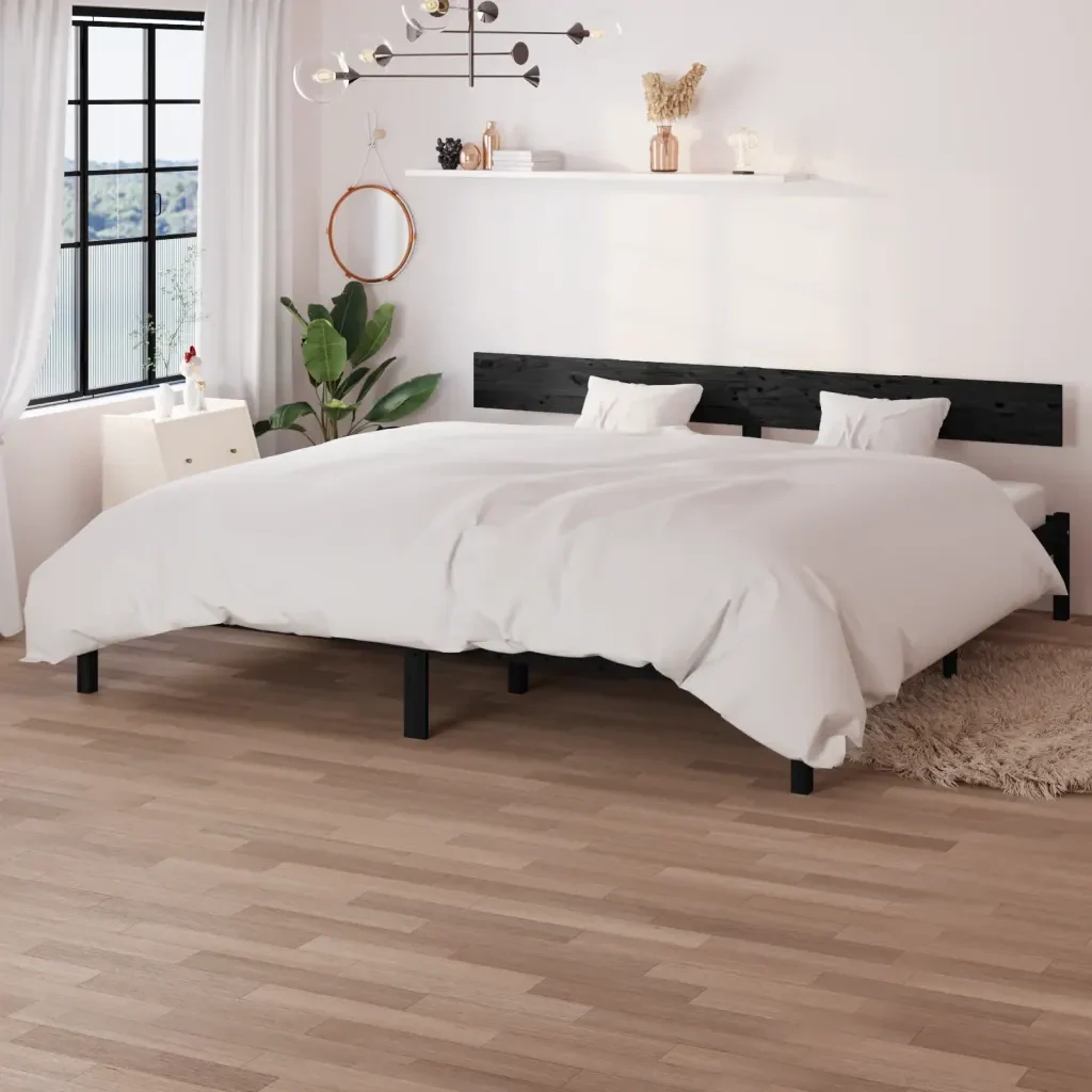 Letto matrimoniale | Letto per adulti | Giroletto in Legno Massello 180x200 cm Super King - Image 2