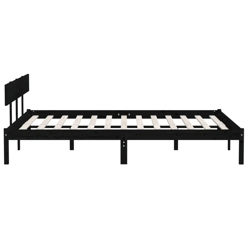 Letto matrimoniale | Letto per adulti | Giroletto in Legno Massello 180x200 cm Super King - Image 5