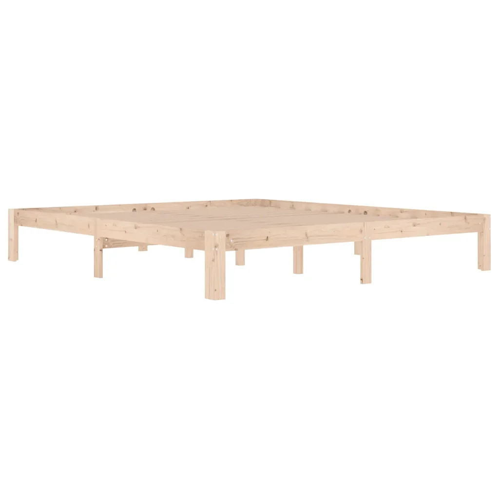 Letto matrimoniale | Letto per adulti | Giroletto in Legno Massello 180x200 cm Super King - Image 3