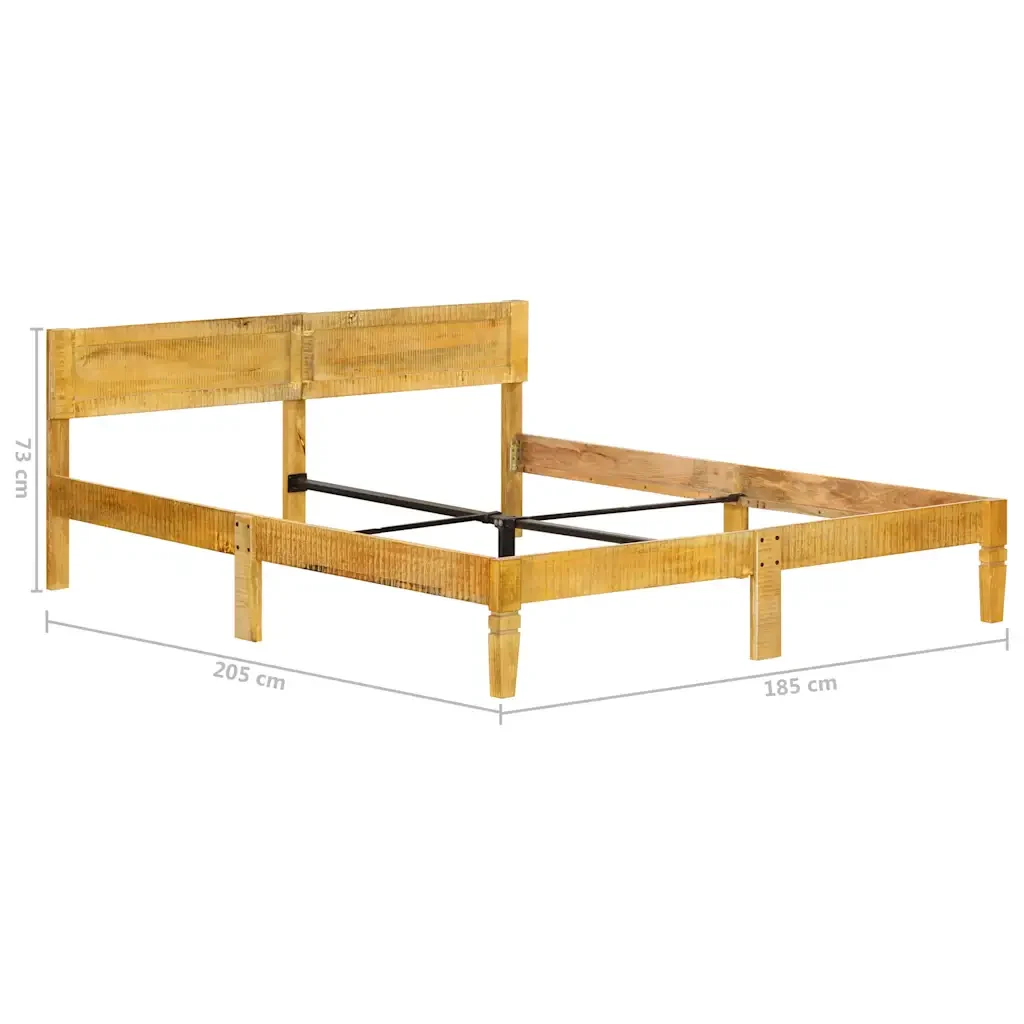 Letto matrimoniale | Letto per adulti | Giroletto in Legno Massello di Mango 180 cm - Image 6