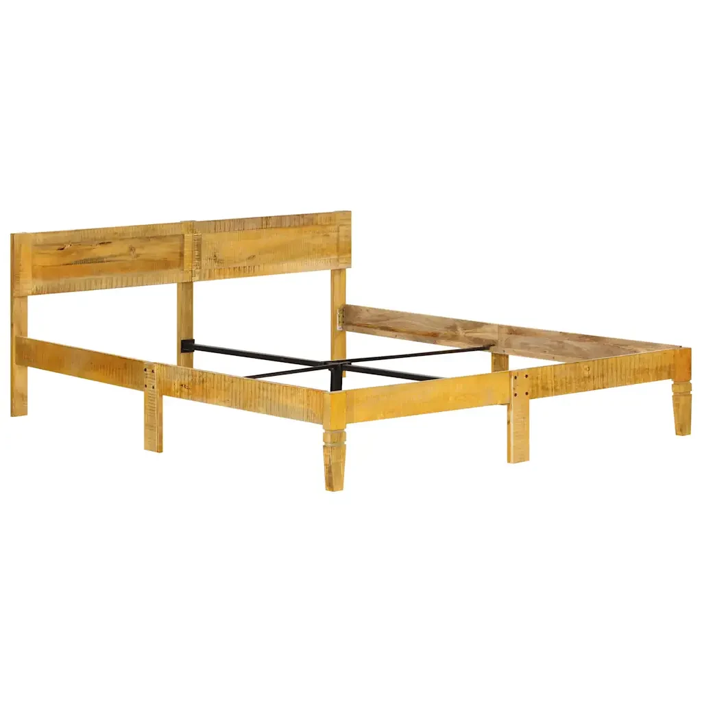 Letto matrimoniale | Letto per adulti | Giroletto in Legno Massello di Mango 180 cm - Image 7