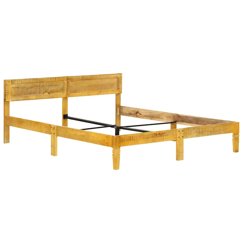 Letto matrimoniale | Letto per adulti | Giroletto in Legno Massello di Mango 180 cm - Image 9