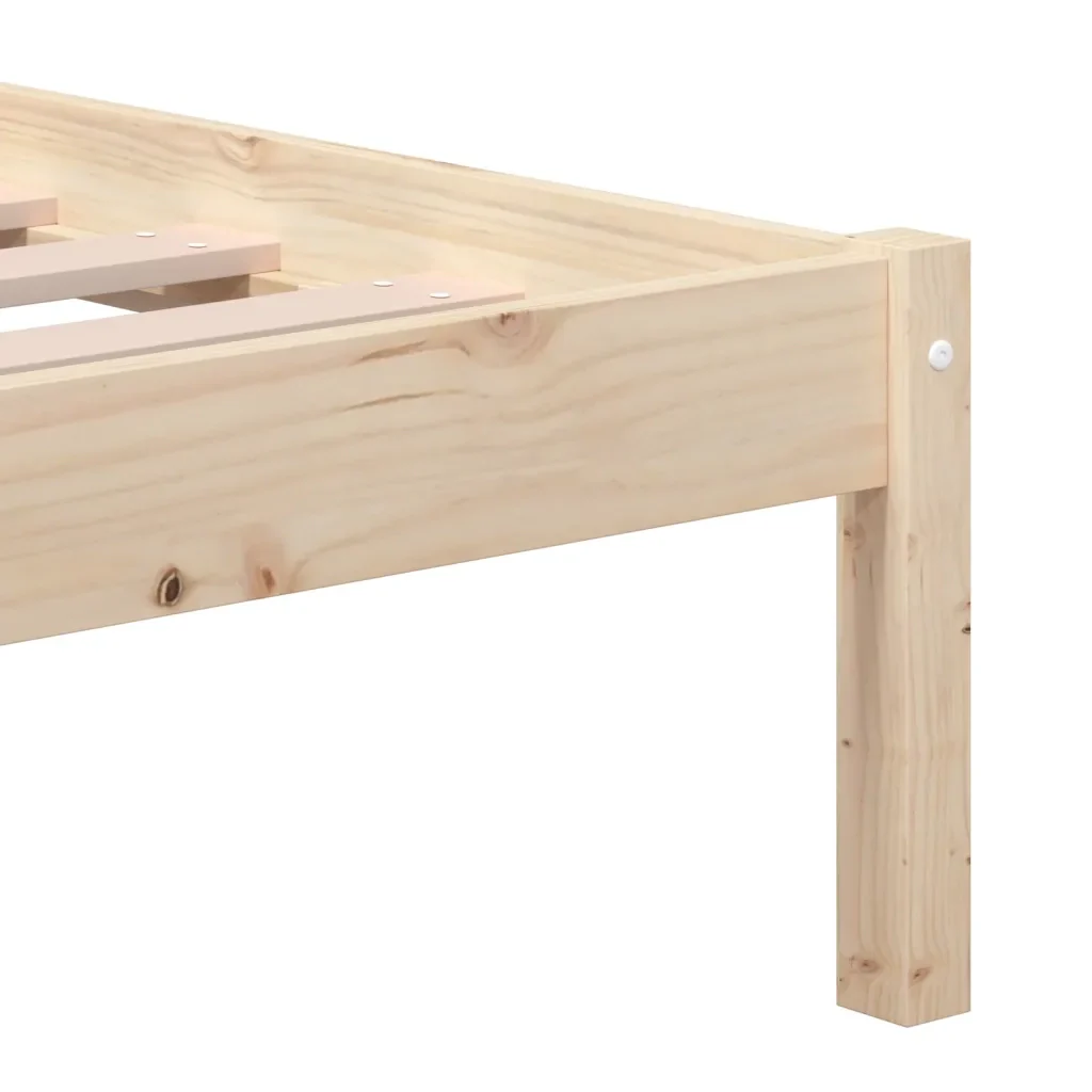 Letto matrimoniale | Letto per adulti | Giroletto in Legno Massello di Pino 140x190 cm - Image 6