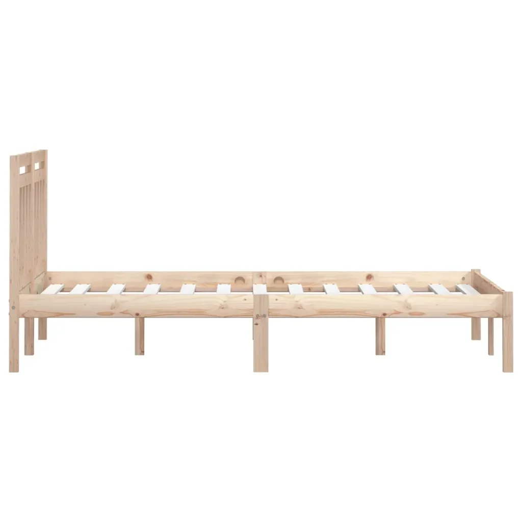Letto matrimoniale | Letto per adulti | Giroletto in Legno Massello di Pino 160x200 cm - Image 5