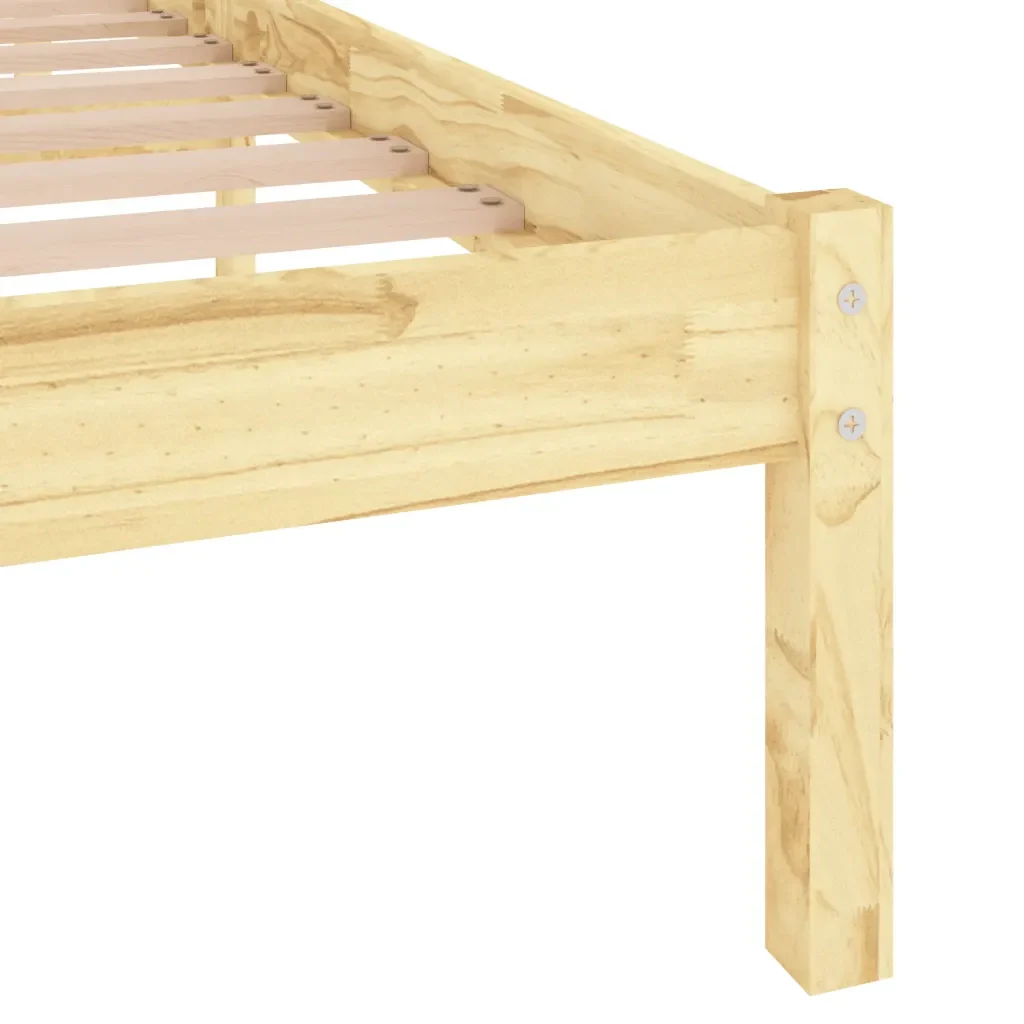 Letto matrimoniale | Letto per adulti | Giroletto in Legno Massello di Pino 160x200 cm - Image 6