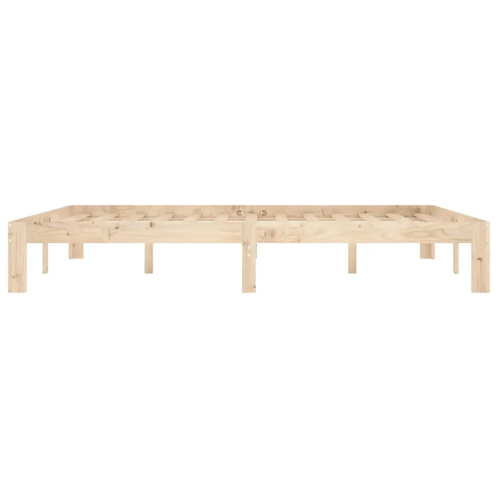 Letto matrimoniale | Letto per adulti | Giroletto in Legno Massello di Pino 160x200 cm - Image 5