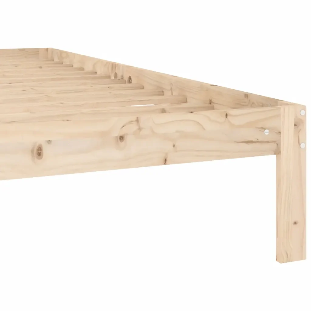 Letto matrimoniale | Letto per adulti | Giroletto in Legno Massello di Pino 160x200 cm - Image 6