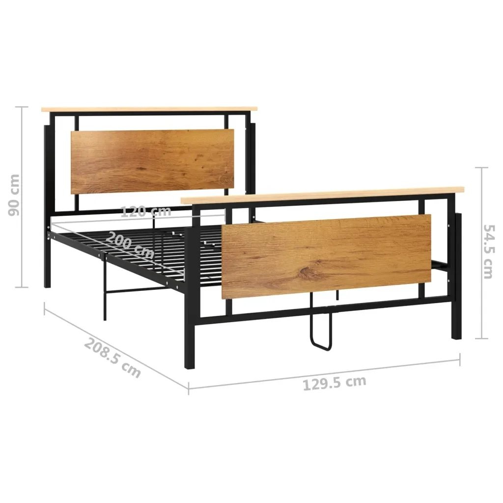 Letto matrimoniale | Letto per adulti | Giroletto in Metallo 120x200 cm - Image 6