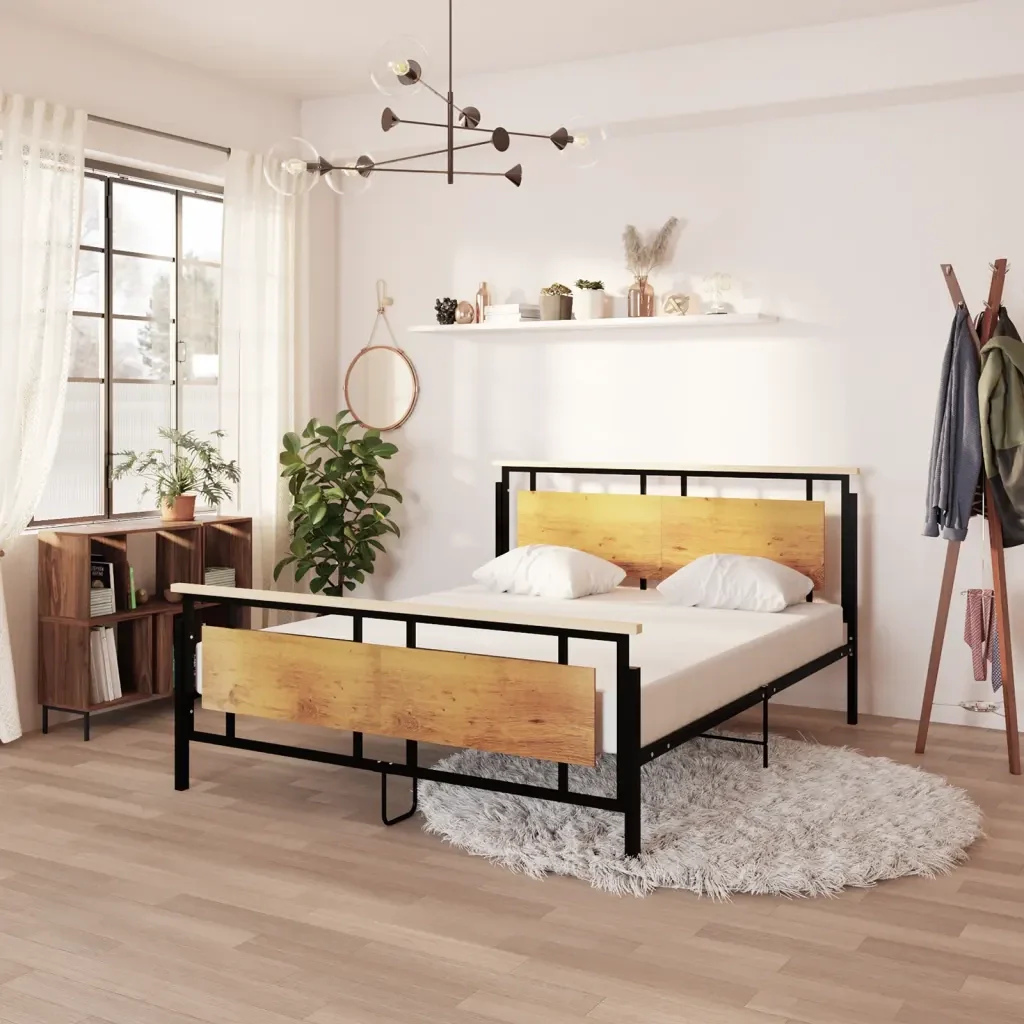 Letto matrimoniale | Letto per adulti | Giroletto in Metallo 160x200 cm - Image 2