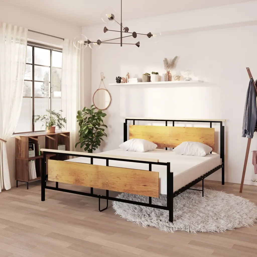 Letto matrimoniale | Letto per adulti | Giroletto in Metallo 180x200 cm - Image 2