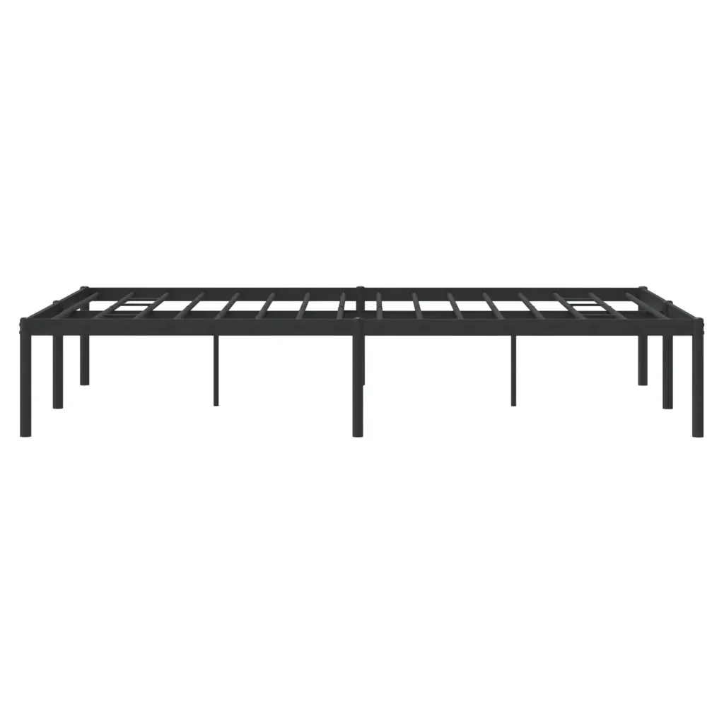 Letto matrimoniale | Letto per adulti | Giroletto in Metallo Nero 120x190 cm - Image 6