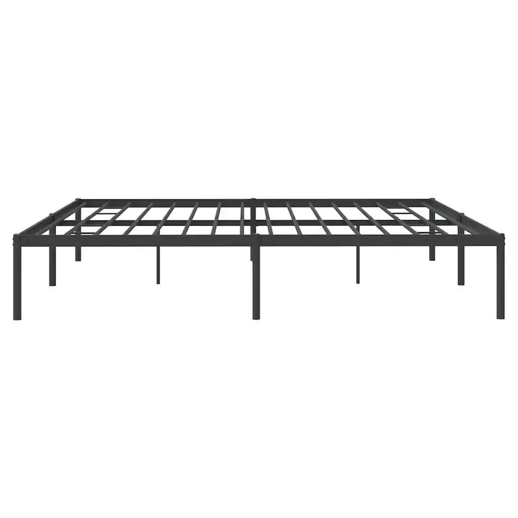 Letto matrimoniale | Letto per adulti | Giroletto in Metallo Nero 183x213 cm - Image 7