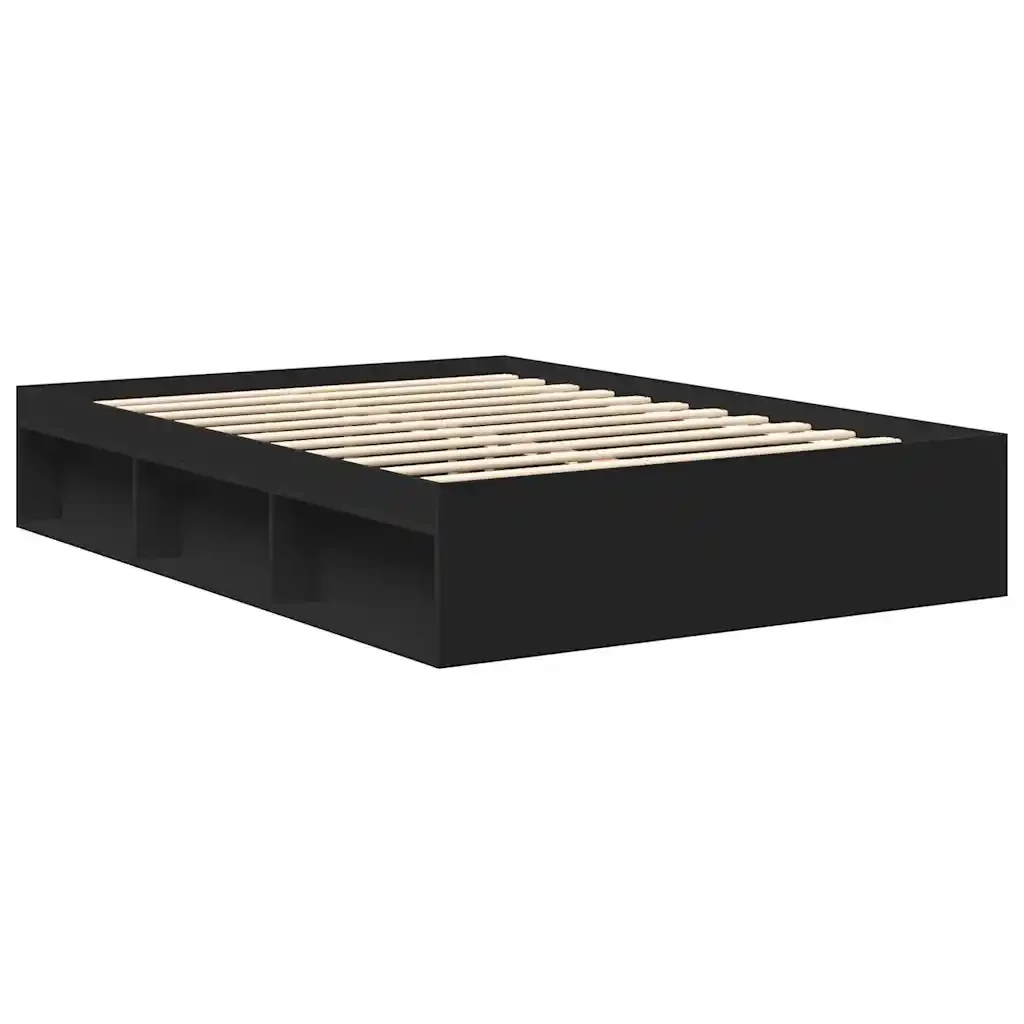 Letto matrimoniale | Letto per adulti | Giroletto in Nero 120x200 cm - Image 7