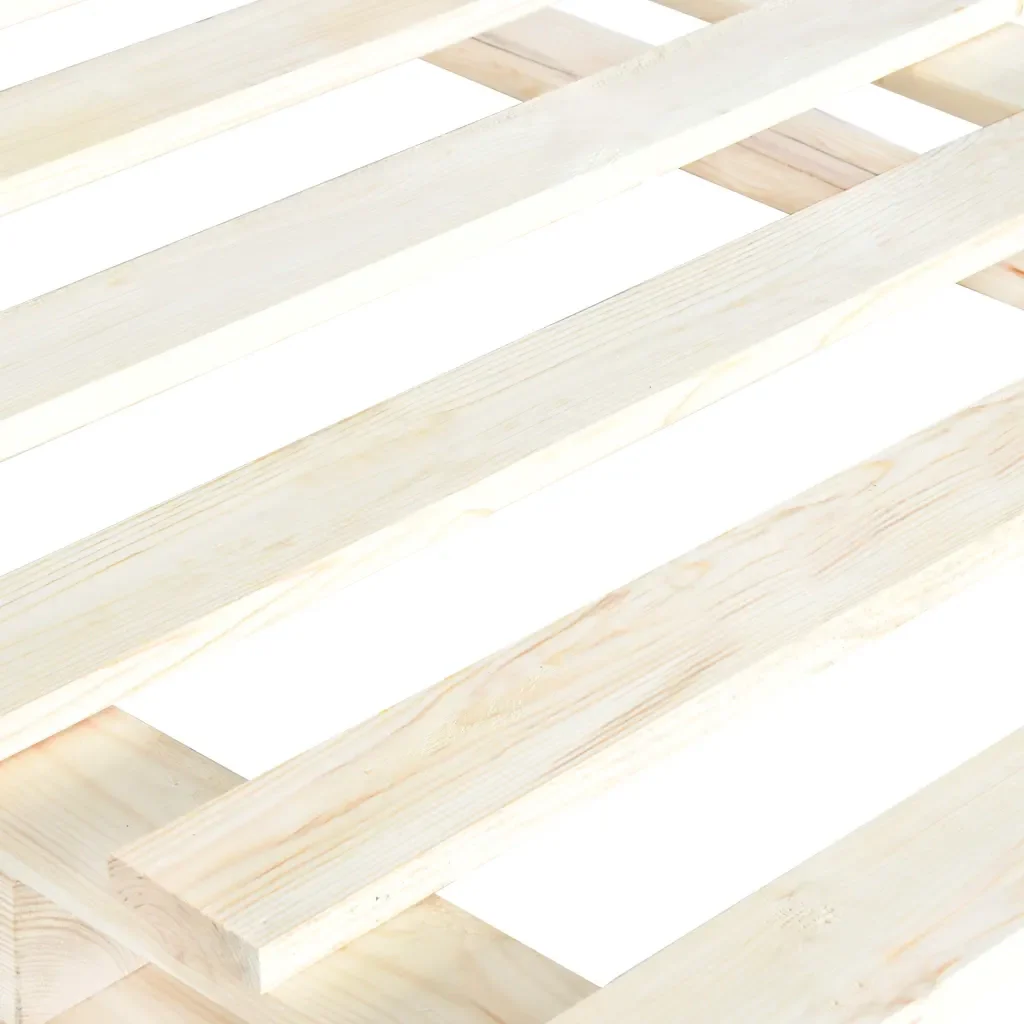 Letto matrimoniale | Letto per adulti | Giroletto in Pallet di Legno Massello di Pino 120x200 cm - Image 5