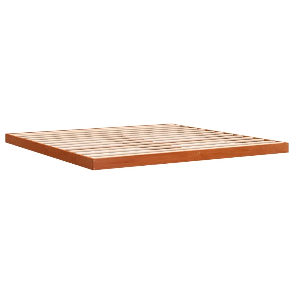 Letto matrimoniale | Letto per adulti | Giroletto Marrone Cera 180x200 cm in Legno Massello di Pino - Image 7
