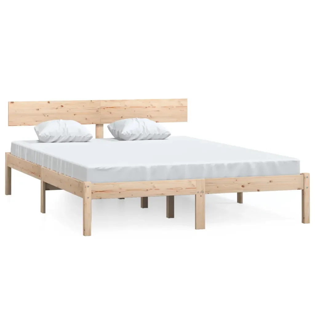 Letto matrimoniale | Letto per adulti | Giroletto Massello Pino 150x200cm King Size