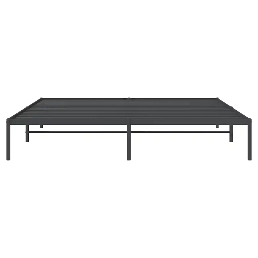 Letto matrimoniale | Letto per adulti | Giroletto Metallo Nero 180x200 cm - Image 5