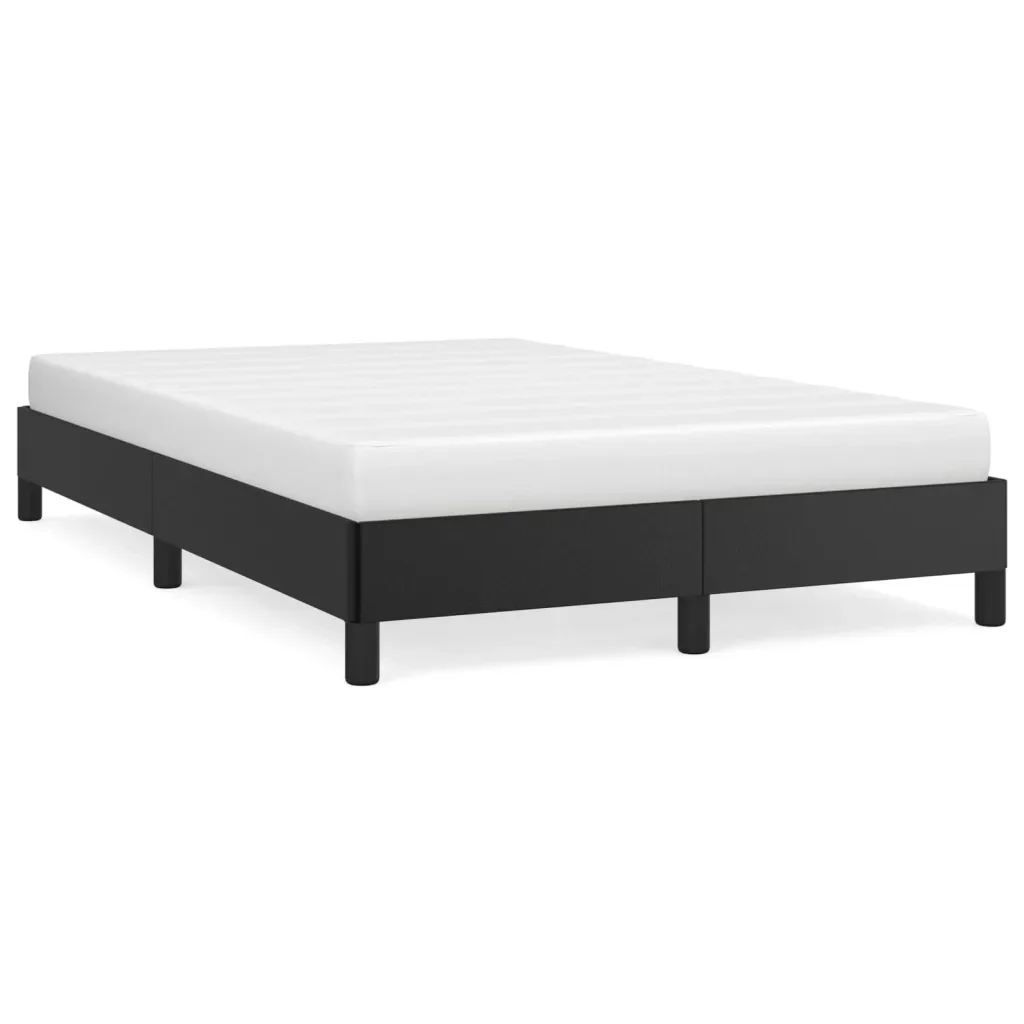Letto matrimoniale | Letto per adulti | Giroletto Nero 120x200 cm in Similpelle