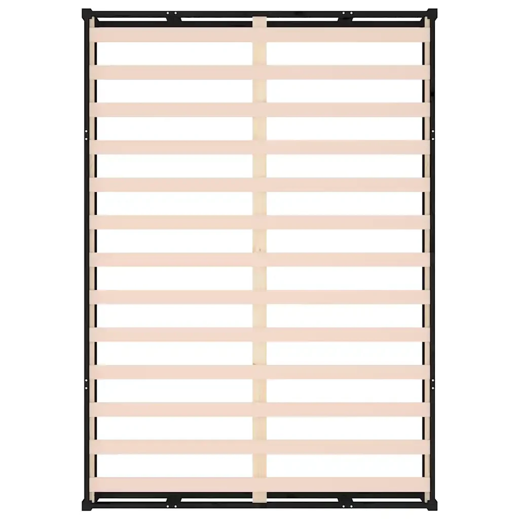 Letto matrimoniale | Letto per adulti | Giroletto Nero 140x190 cm in Legno Massello - Image 6