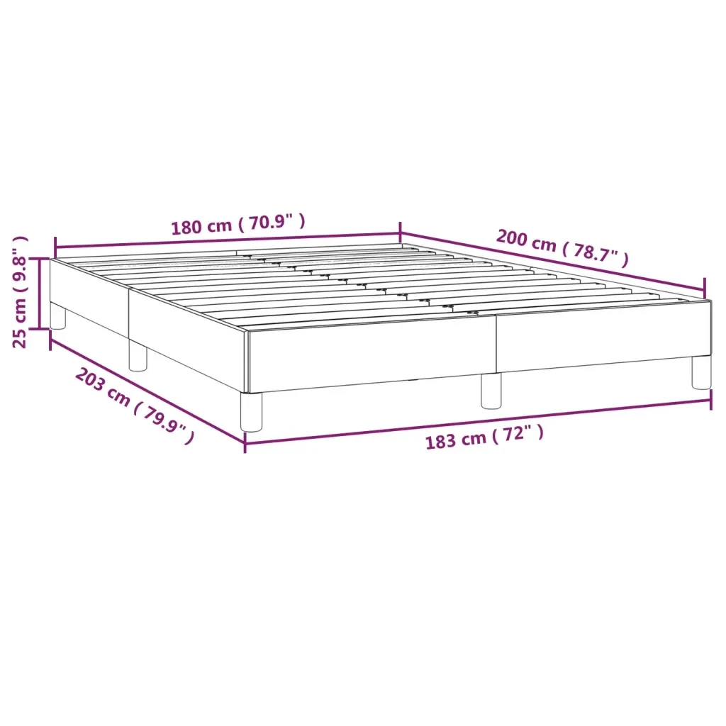 Letto matrimoniale | Letto per adulti | Giroletto Nero 180x200 cm in Similpelle - Image 9