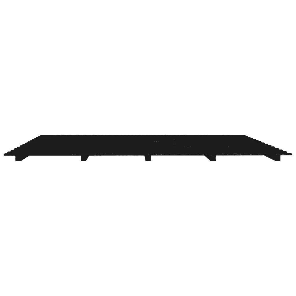 Letto matrimoniale | Letto per adulti | Giroletto Nero 200x200 cm in Legno Massello di Pino - Image 5