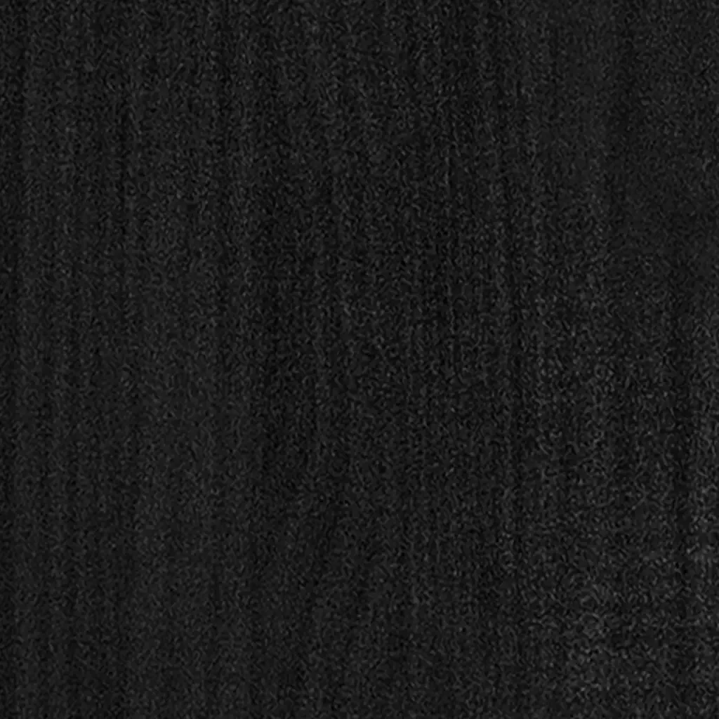 Letto matrimoniale | Letto per adulti | Giroletto Nero in Legno Massello di Pino 200x200 cm - Image 5