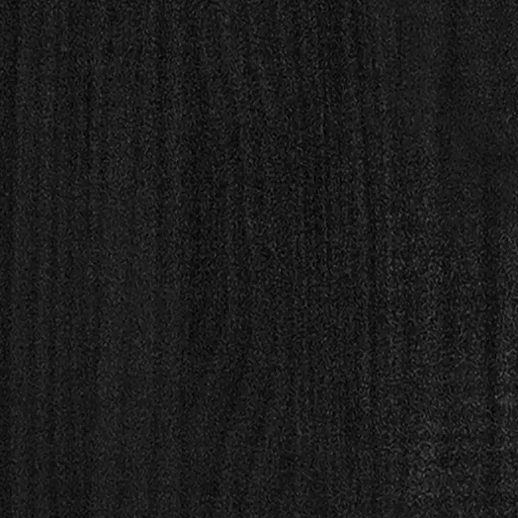Letto matrimoniale | Letto per adulti | Giroletto Nero in Legno Massello di Pino 200x200 cm - Image 5