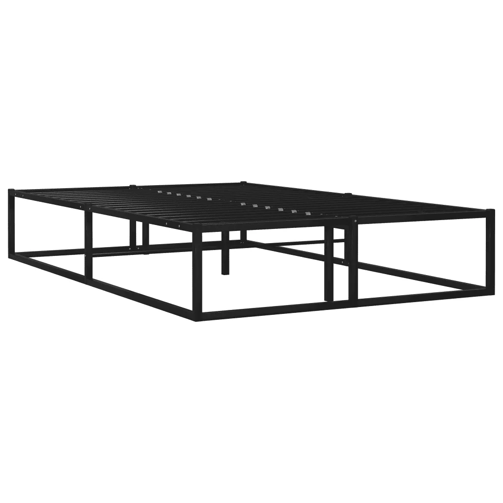 Letto matrimoniale | Letto per adulti | Giroletto Nero in Metallo 120x200 cm - Image 2