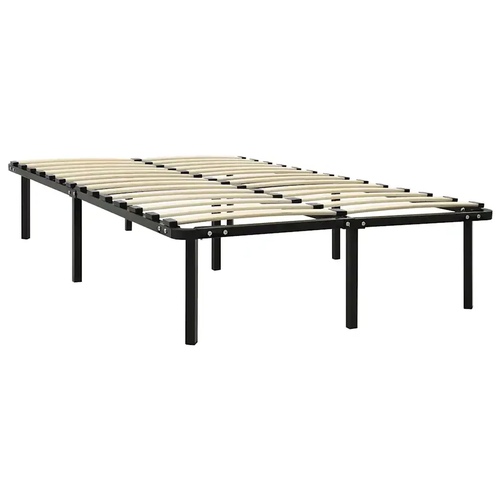 Letto matrimoniale | Letto per adulti | Giroletto Nero in Metallo 160x200 cm - Image 2
