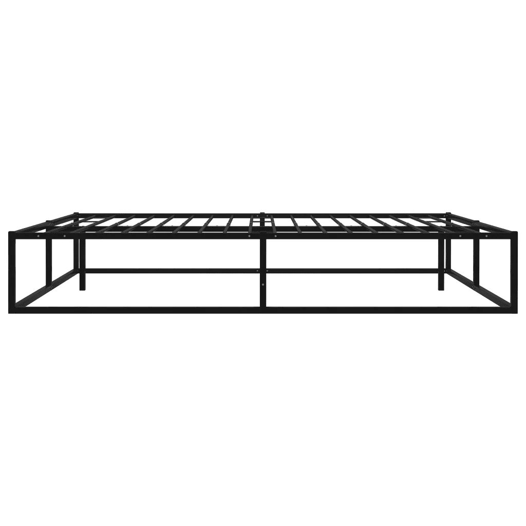 Letto matrimoniale | Letto per adulti | Giroletto Nero in Metallo 160x200 cm - Image 3