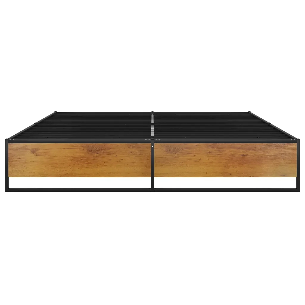Letto matrimoniale | Letto per adulti | Giroletto Nero in Metallo 160x200 cm - Image 4