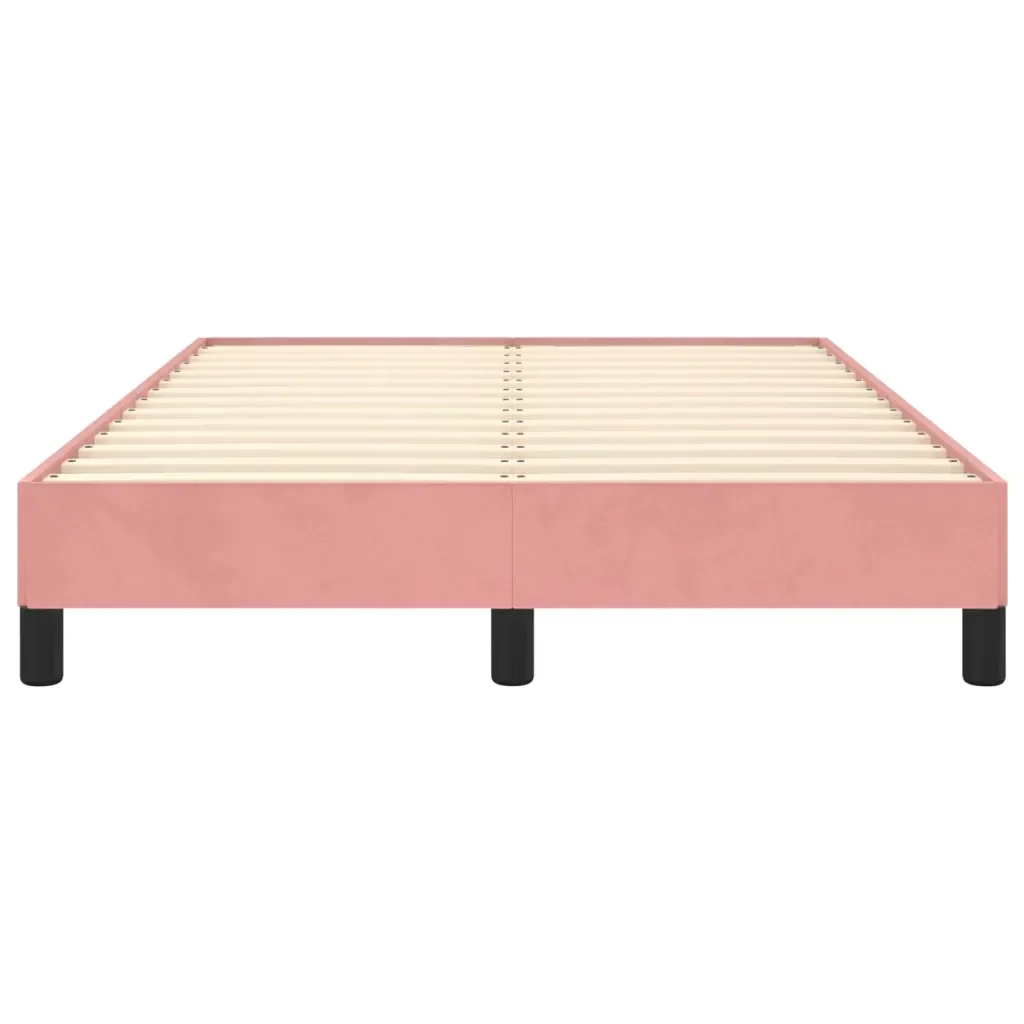 Letto matrimoniale | Letto per adulti | Giroletto Rosa 120x200 cm in Velluto - Image 5
