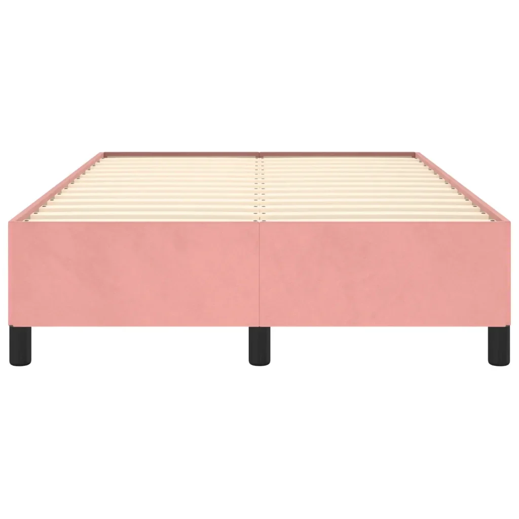 Letto matrimoniale | Letto per adulti | Giroletto Rosa 120x200 cm in Velluto - Image 5