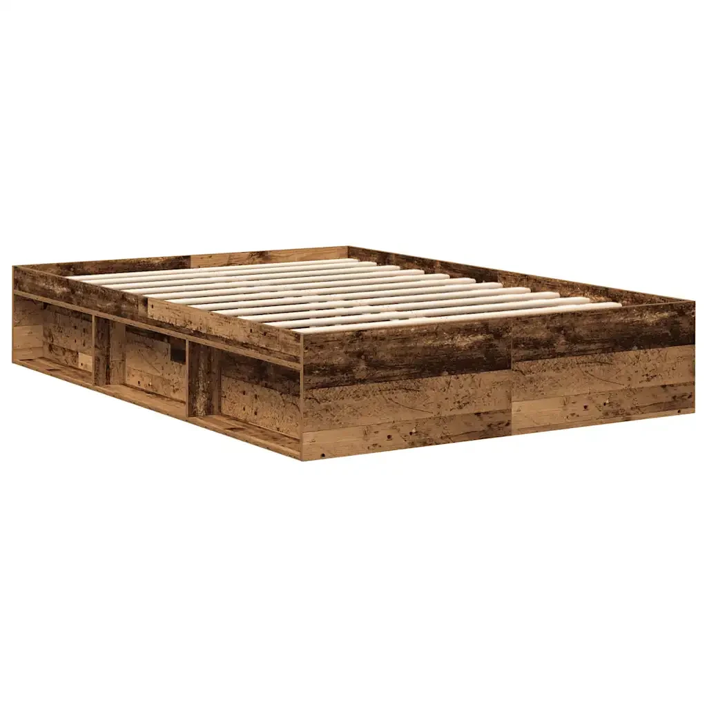 Letto matrimoniale | Letto per adulti | Giroletto Rovere Fumo 120x190 cm Small Double - Image 7