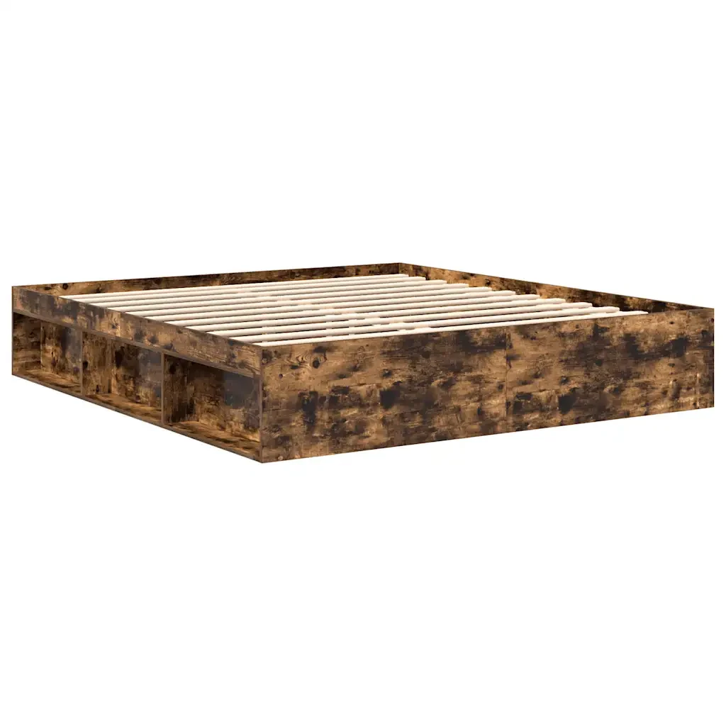 Letto matrimoniale | Letto per adulti | Giroletto Rovere Fumo 180x200 cm Super King - Image 7