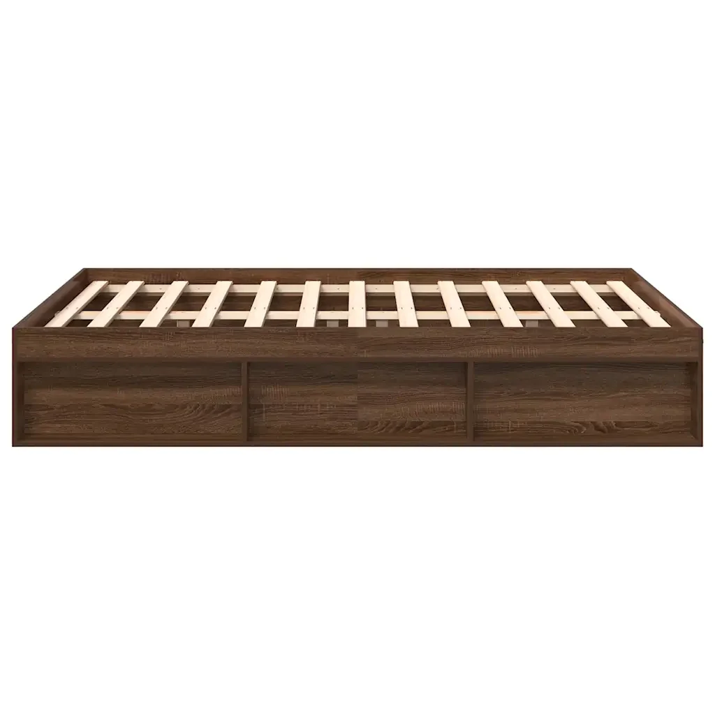 Letto matrimoniale | Letto per adulti | Giroletto Rovere Marrone 120x190 cm Small Double - Image 6