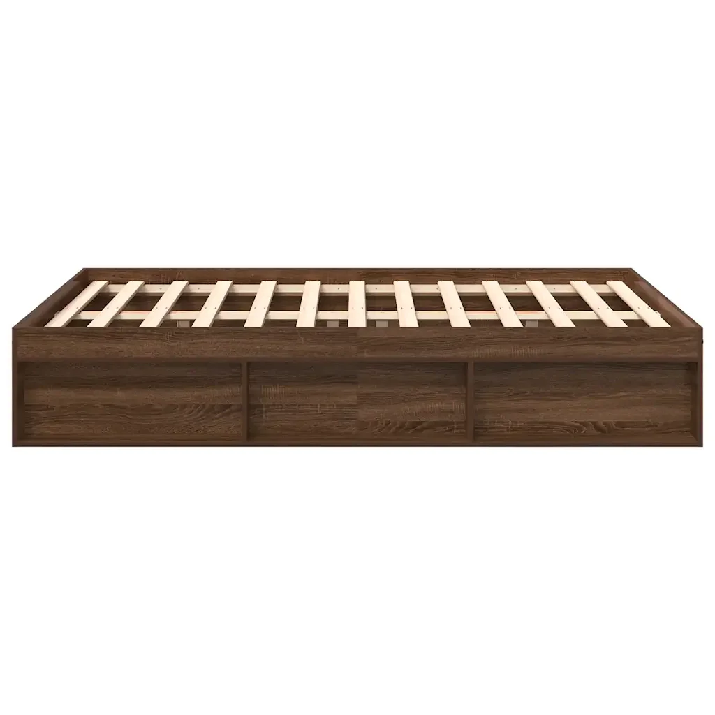 Letto matrimoniale | Letto per adulti | Giroletto Rovere Marrone 140x200 cm - Image 6