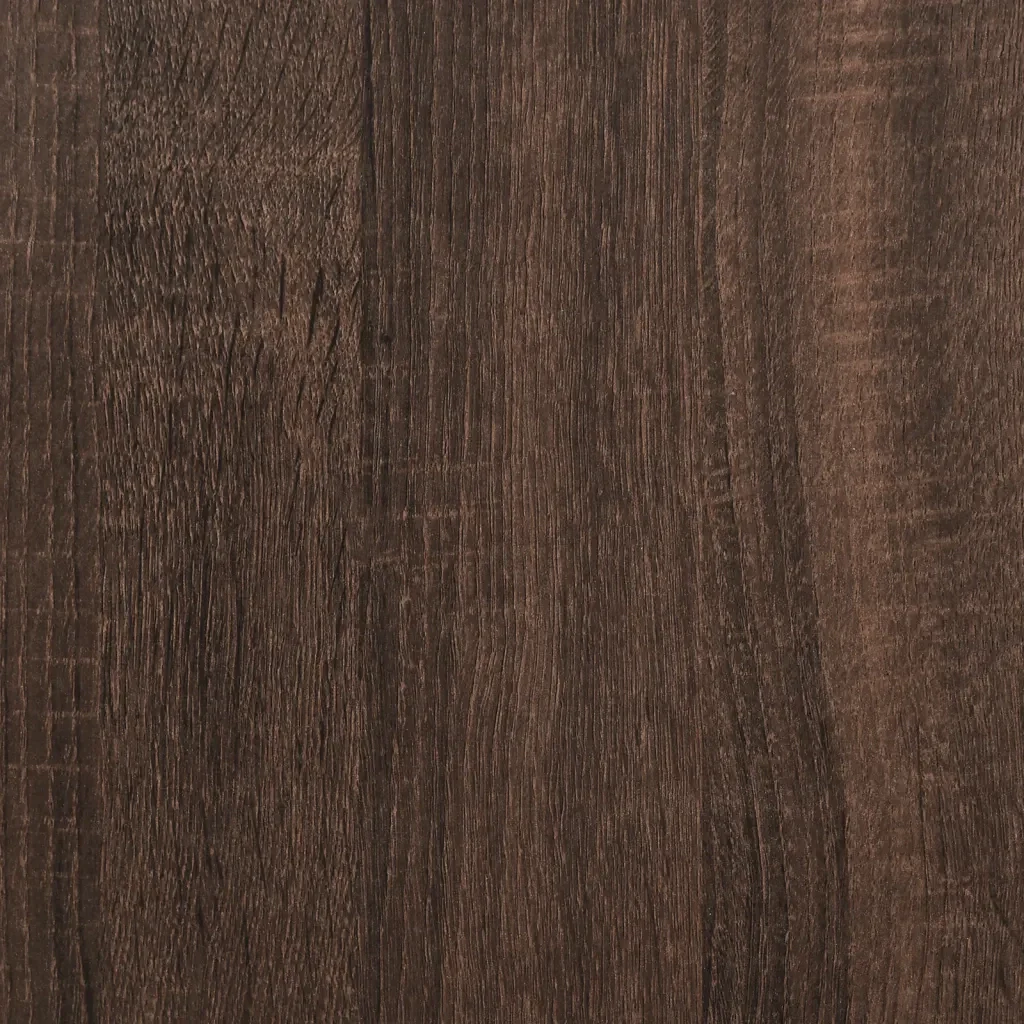 Letto matrimoniale | Letto per adulti | Giroletto Rovere Marrone 140x200cm in Legno Multistrato Metallo - Image 8