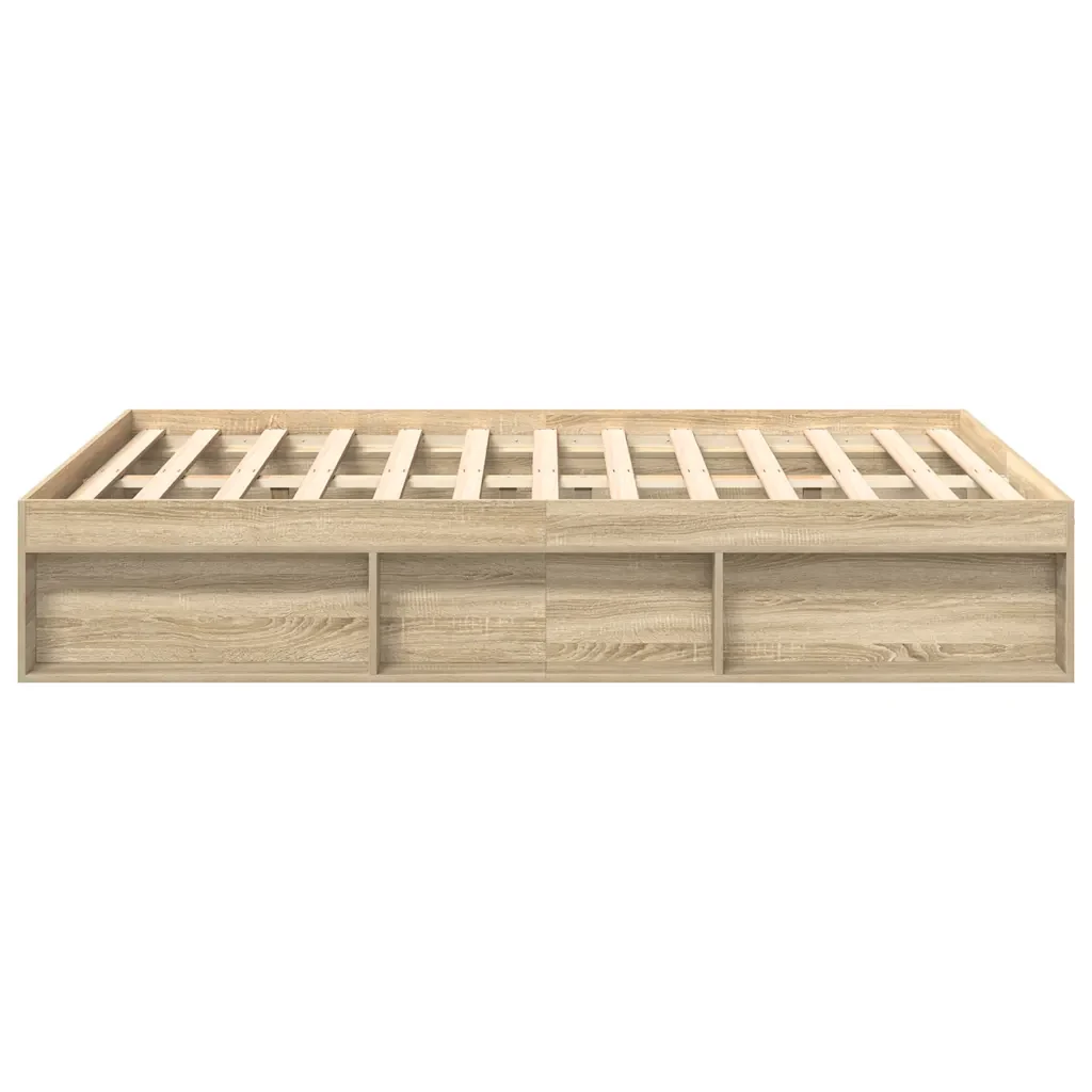 Letto matrimoniale | Letto per adulti | Giroletto Rovere Sonoma 140x200 cm - Image 6