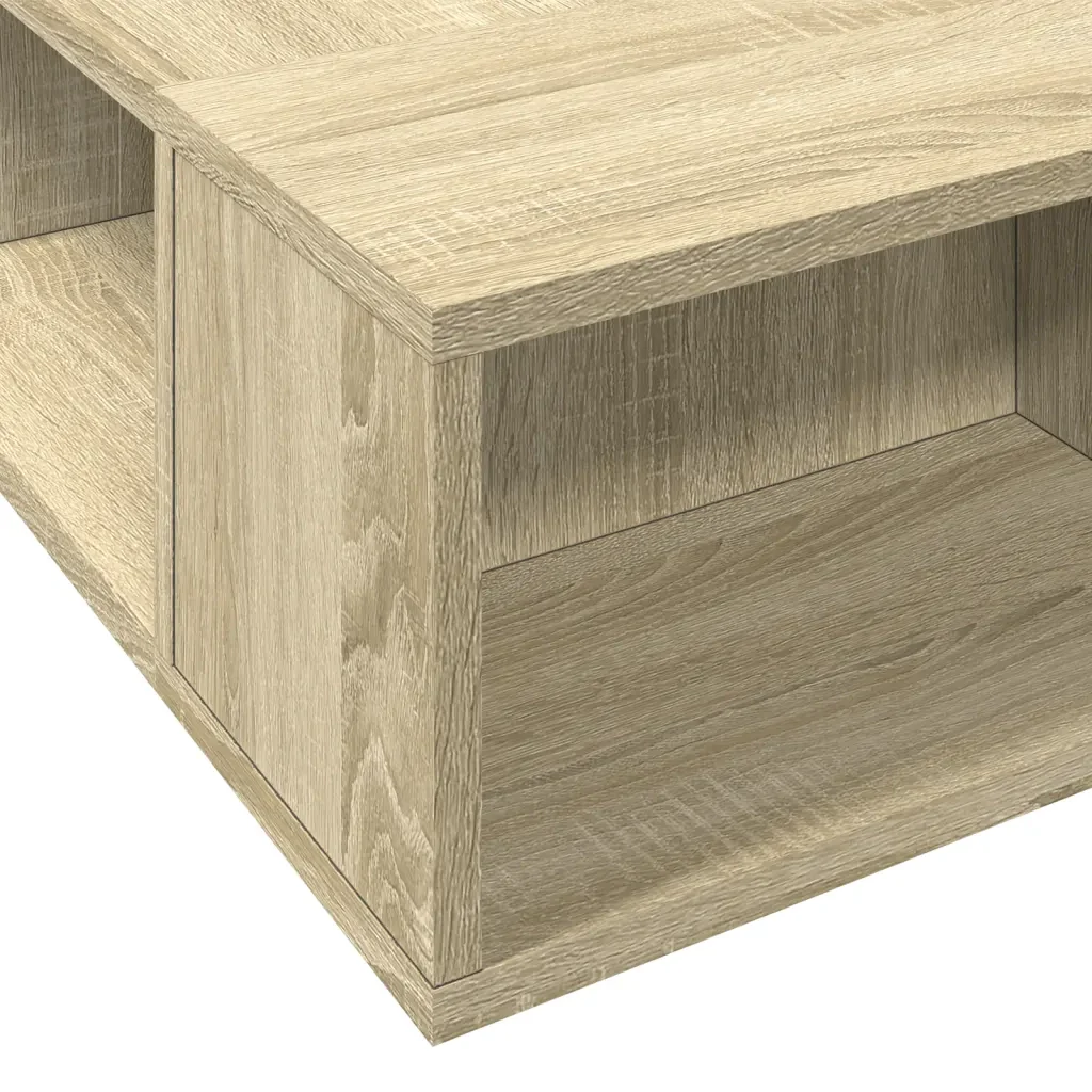 Letto matrimoniale | Letto per adulti | Giroletto Rovere Sonoma 150x200 cm in Legno Multistrato - Image 7
