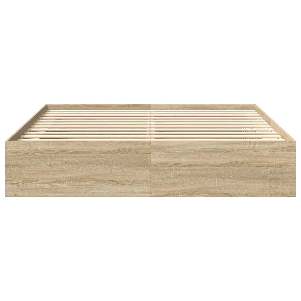 Letto matrimoniale | Letto per adulti | Giroletto Rovere Sonoma 200x200 cm - Image 5