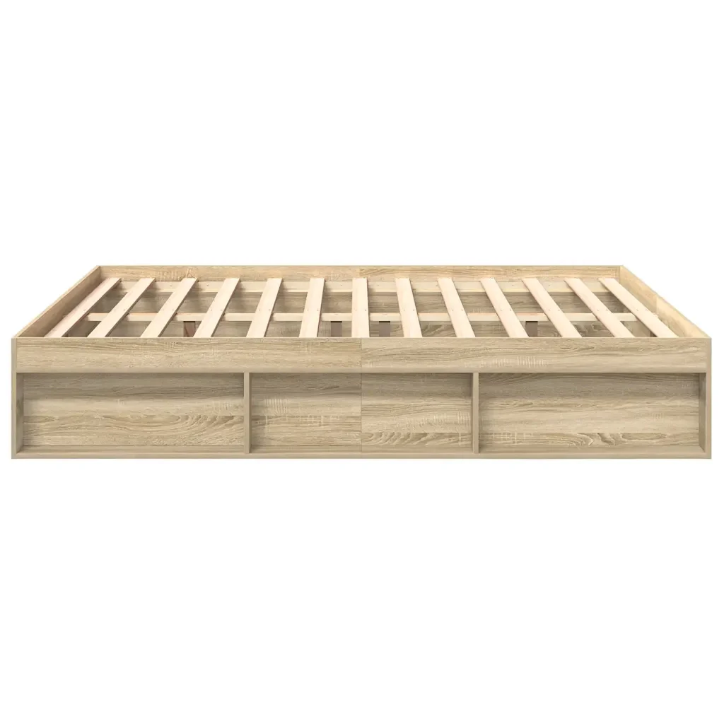 Letto matrimoniale | Letto per adulti | Giroletto Rovere Sonoma 200x200 cm - Image 6