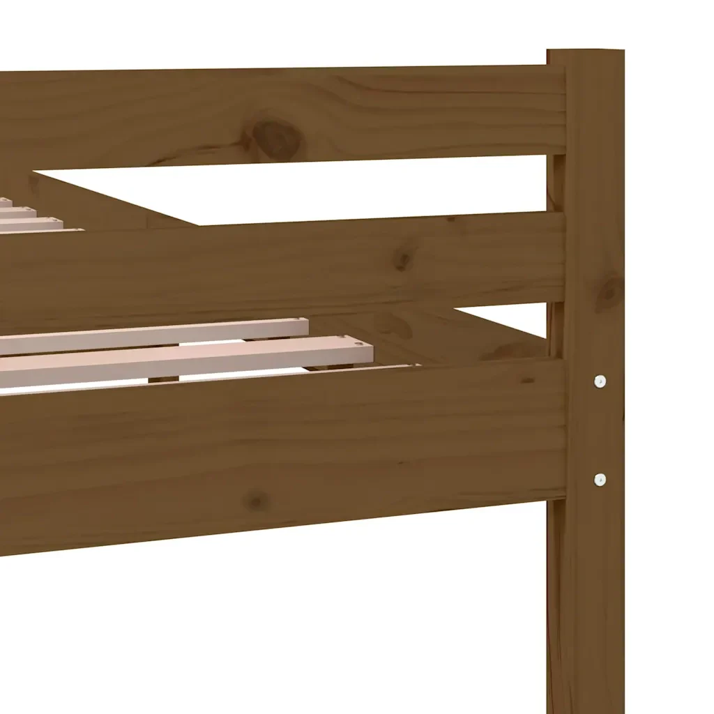 Letto matrimoniale | Letto per adulti | Giroletto senza Materaso Ambra in Legno Massello 140x190 cm - Image 7