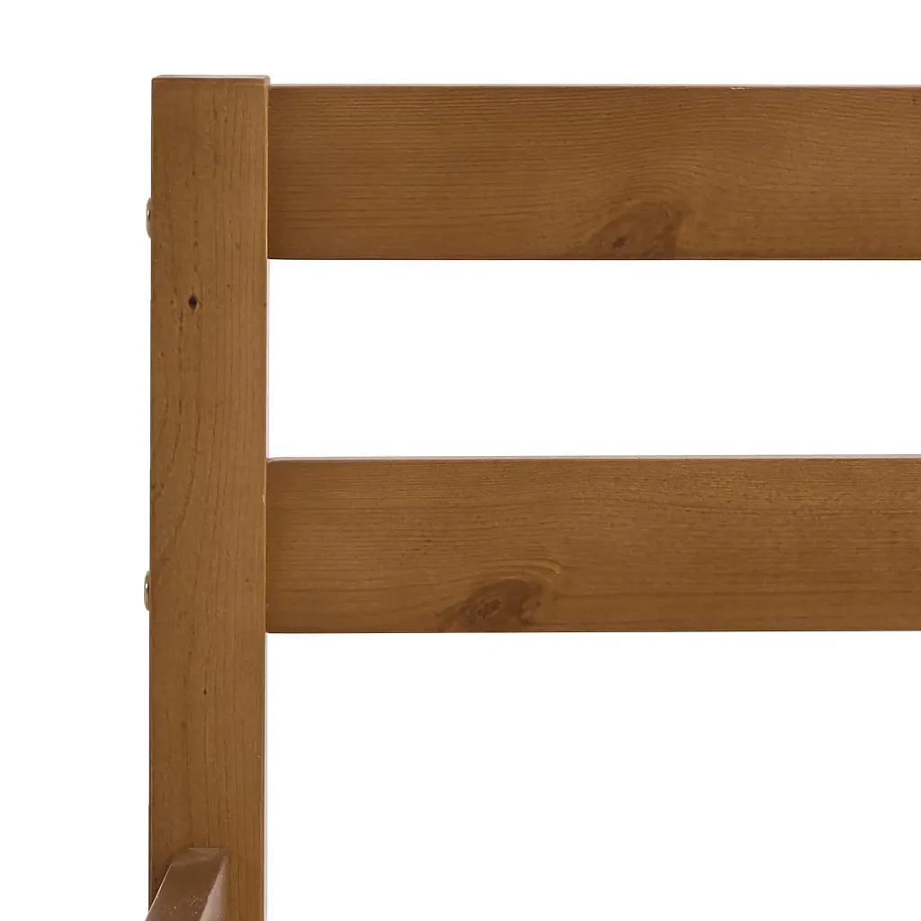 Letto matrimoniale | Letto per adulti | Giroletto senza Materaso Ambrato in Legno di Pino 160x200 cm - Image 5
