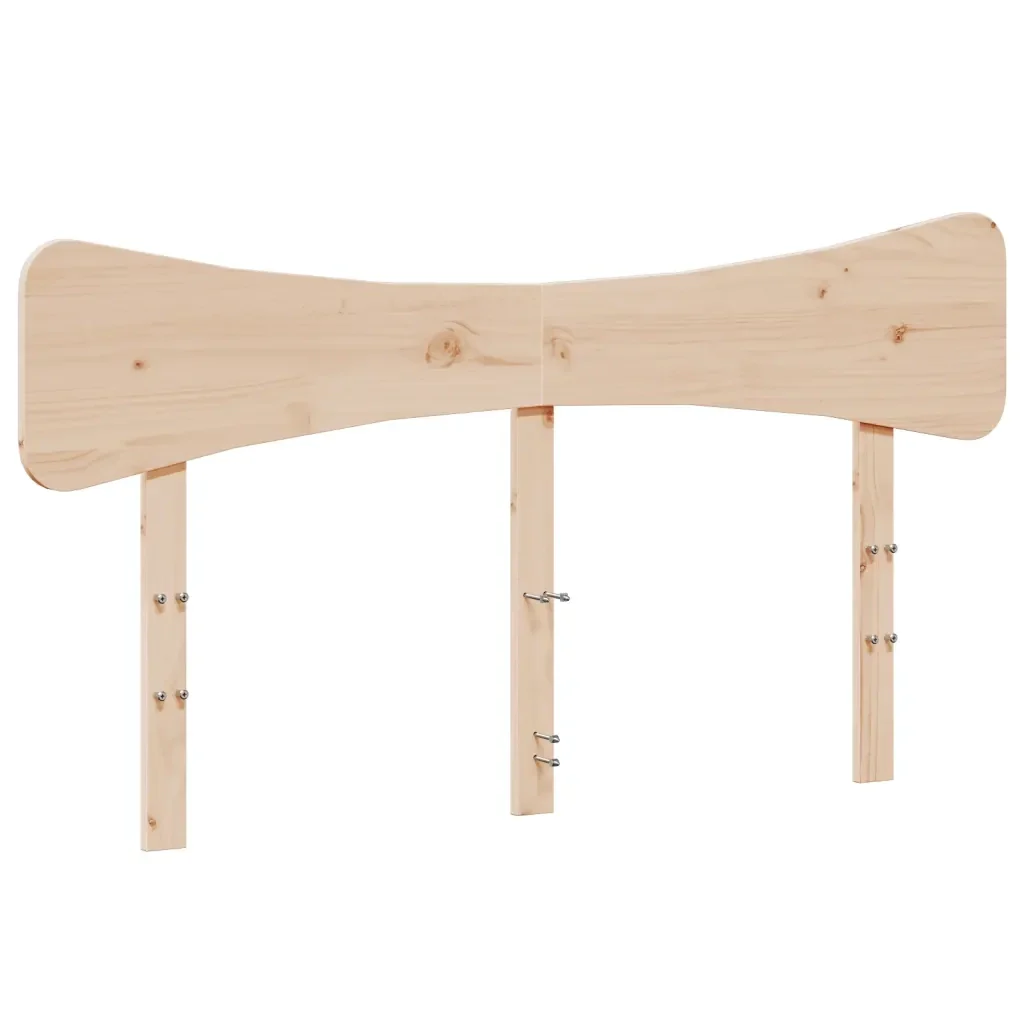 Letto matrimoniale | Letto per adulti | Giroletto senza Materasso 120x200 cm in Legno Massello di Pino - Image 6